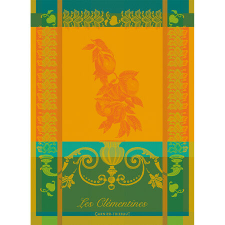 Geschirrtuch "Les Clementines Safran", 56 x 77 cm. Garnier-Thiebaut