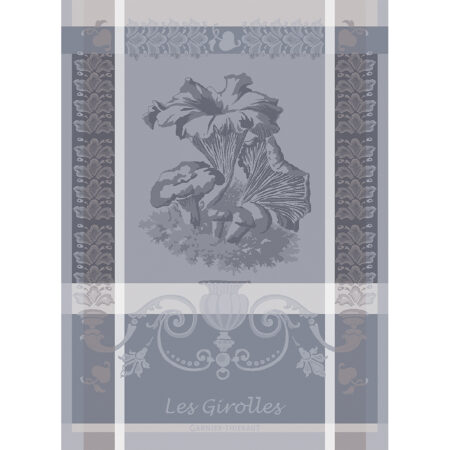 Geschirrtuch "Les Girolles Anthracites", 56 x 77 cm. Garnier-Thiebaut