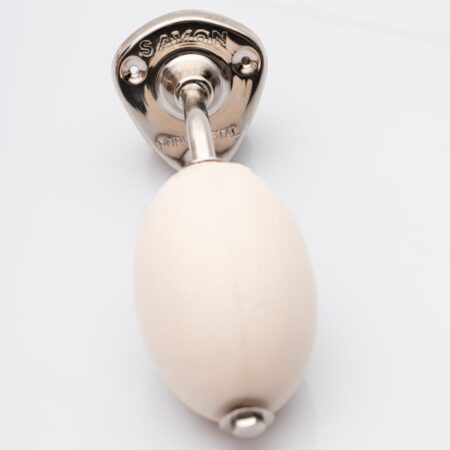 Seifenhalter Edelstahl „Savon Rotatif“ inkl. Seife, 260 g. La Savonnerie de Nyons, Duft „Fleur de Coton“