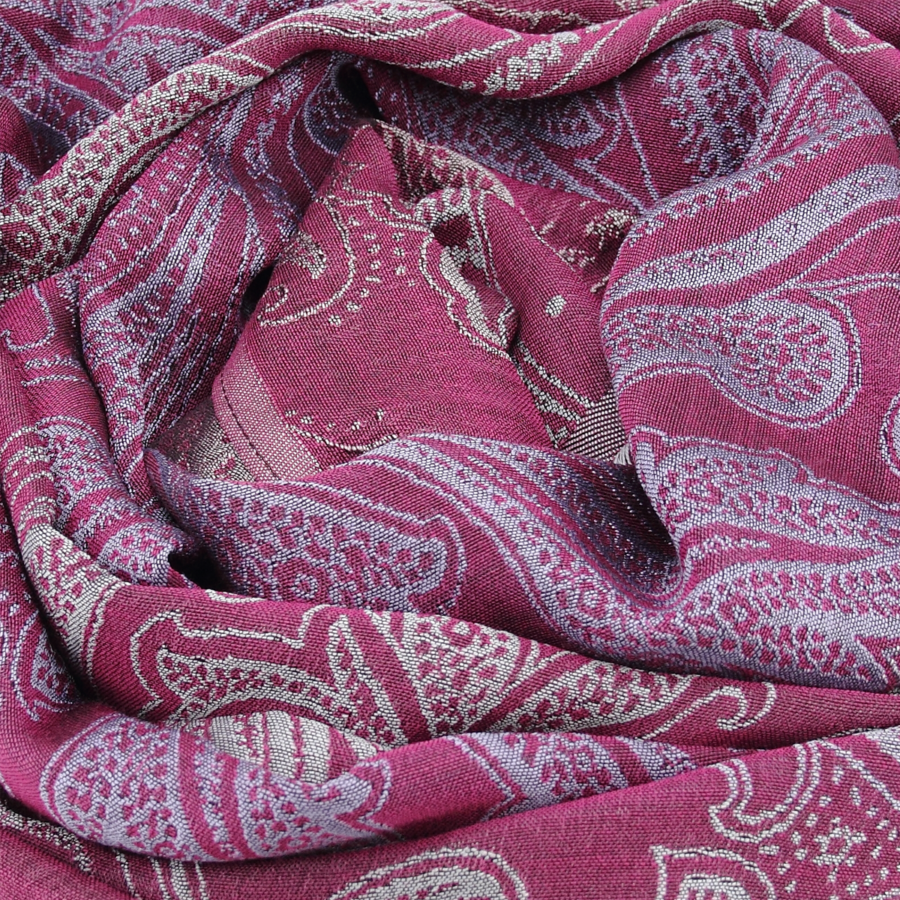 Seiden Wollschal Damen "Melodie", 195 x 50 cm. LA FABRIQUE d'écharpe, 50% Merino, 50% Seide – Bild 3