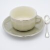 Große Tasse Apilco Flora, 25cl. Grau, Platinrand (ohne Untertasse) – Bild 2
