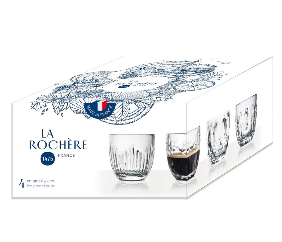 Espressogläser 0,1 l. La Rochère, 4er-Set im Geschenkkarton