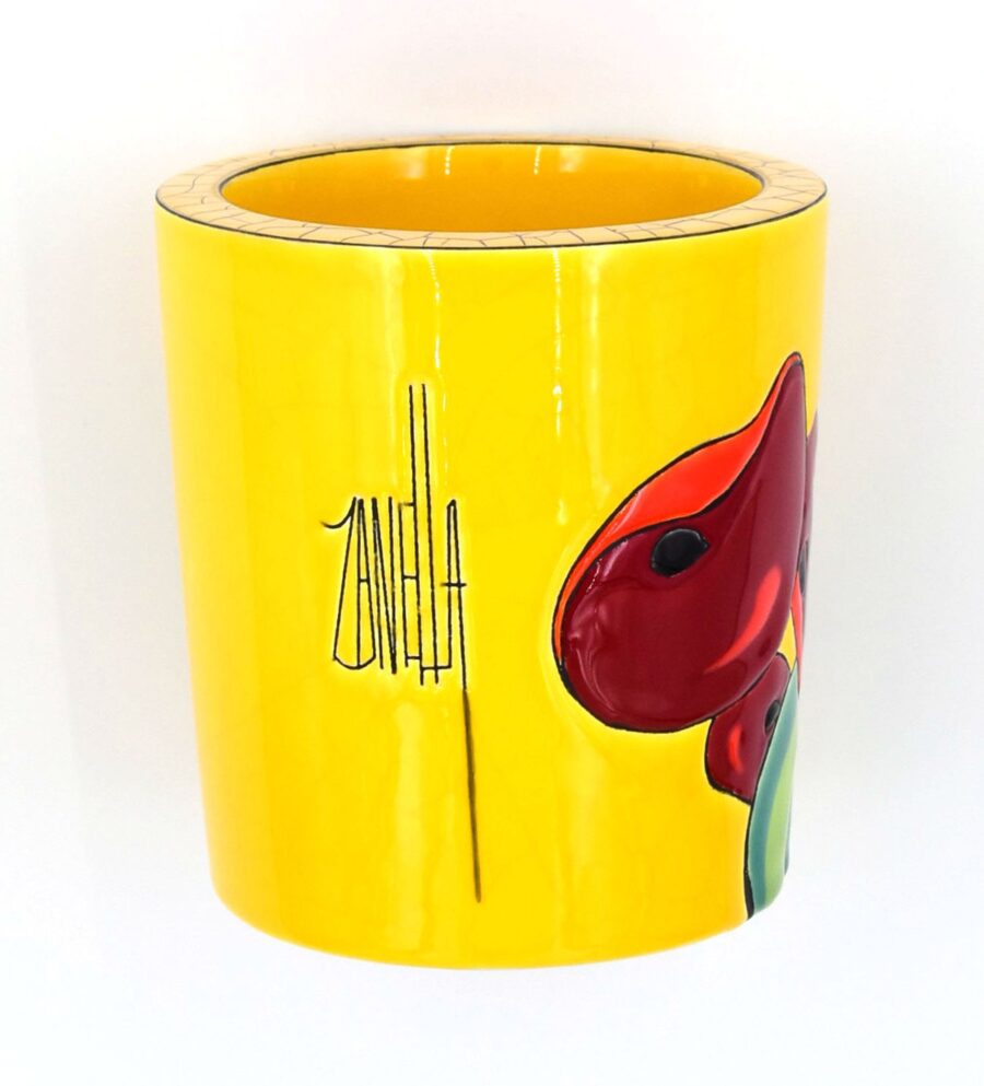Duftkerze "Coquelicots à Bédoin", 11,5 cm. Emaux de Longwy. Emaille, Gold. Duft “Tuberose” – Bild 2