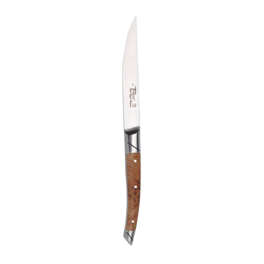 Steakmesser "Le Thiers Avantage", 23 cm. Goyon-Chazeau, Griff Wacholderholz, matt