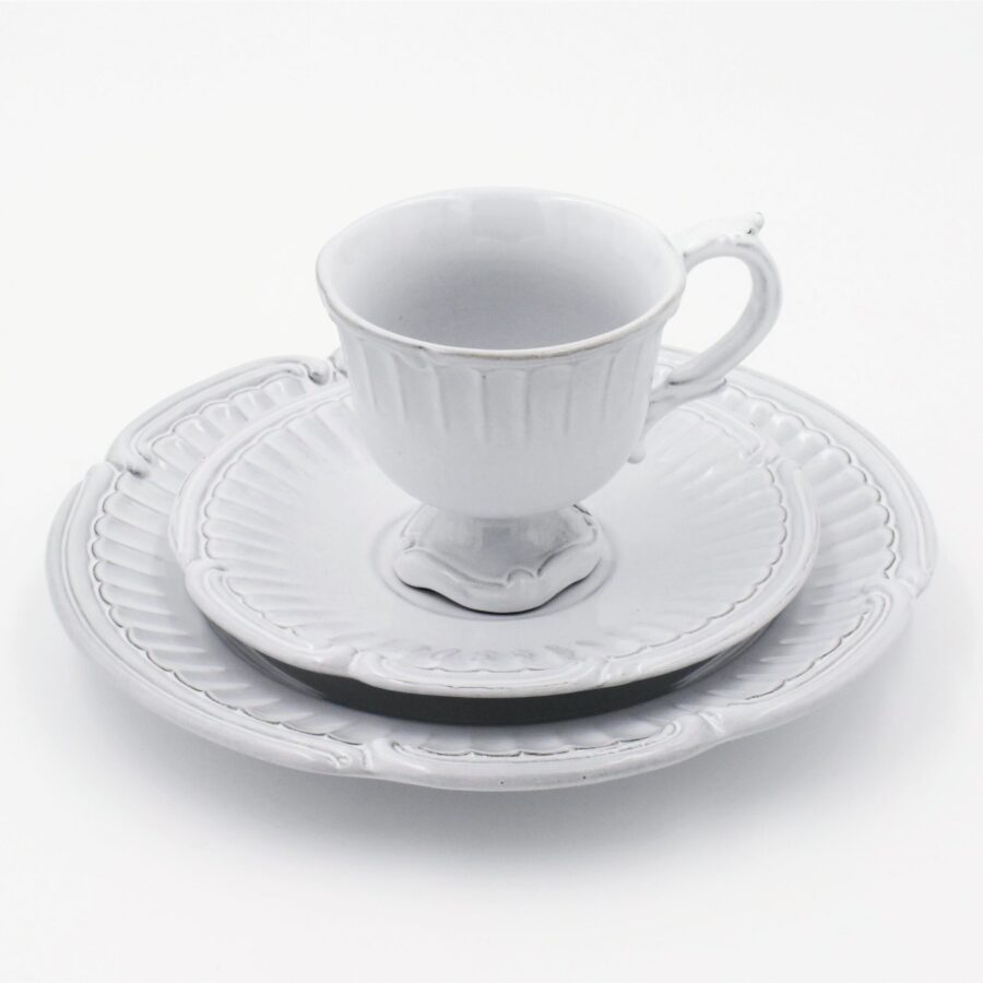 Dessertteller "Beyerlé", 21,5cm. Weißes Geschirr von Niderviller. – Bild 3