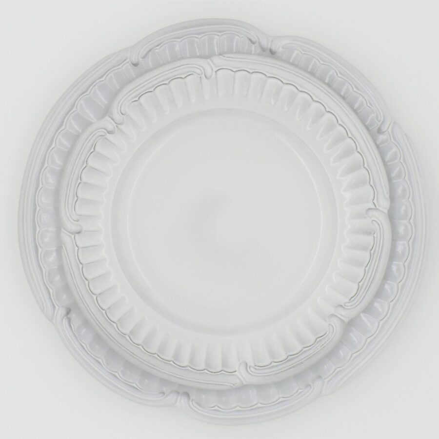 Dessertteller "Beyerlé", 21,5cm. Weißes Geschirr von Niderviller. – Bild 4