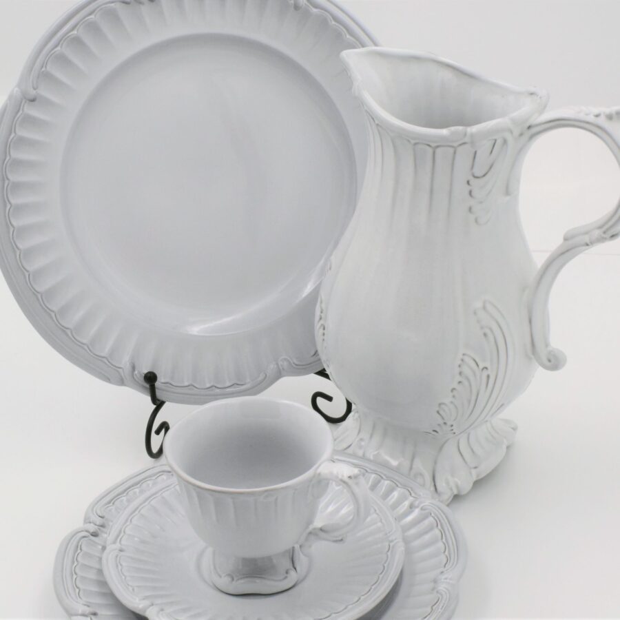 Dessertteller "Beyerlé", 21,5cm. Weißes Geschirr von Niderviller. – Bild 5
