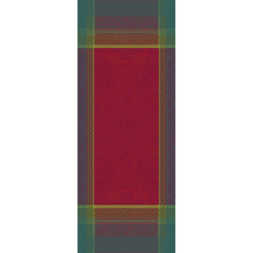 Tischläufer "Isaphire Rubis", 54 x 149 cm. Garnier-Thiebaut, Fleckschutz