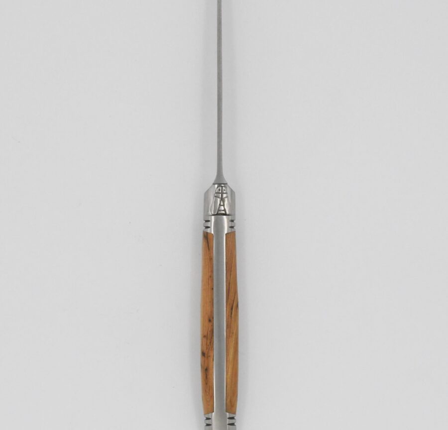 Steakmesser "Laguiole Avantage", 23 cm. Goyon-Chazeau, Griff Wacholderholz, matt – Bild 4