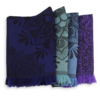 Seiden Merinoschal Damen "Mood Blau/Lila", 190 x 60 cm. LA FABRIQUE d'écharpe, 75% Merino, 25% Seide – Bild 4