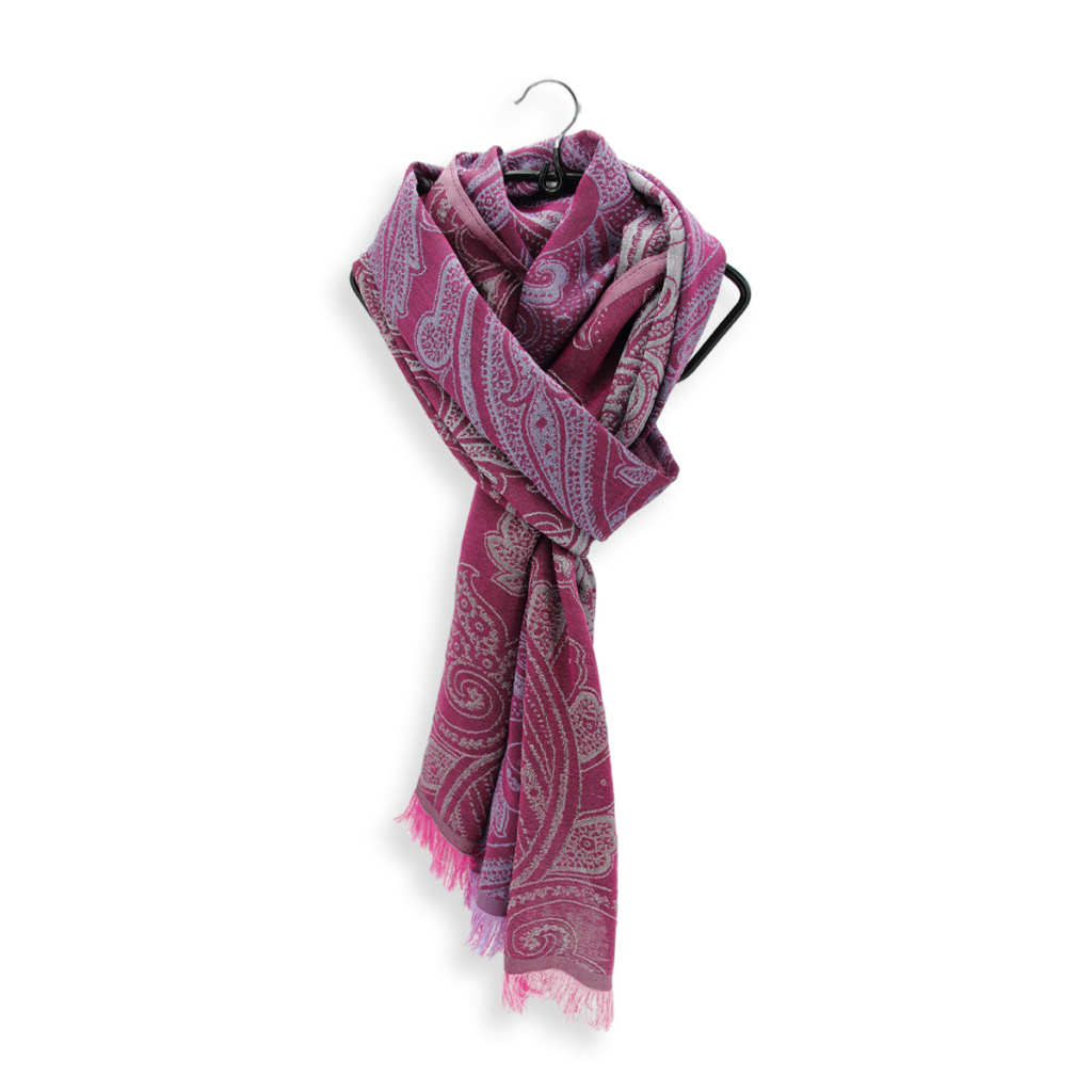Seiden Merinoschal Damen. "Melodie", 195 x 50 cm. LA FABRIQUE d'écharpe, 50% Merino, 50% Seide