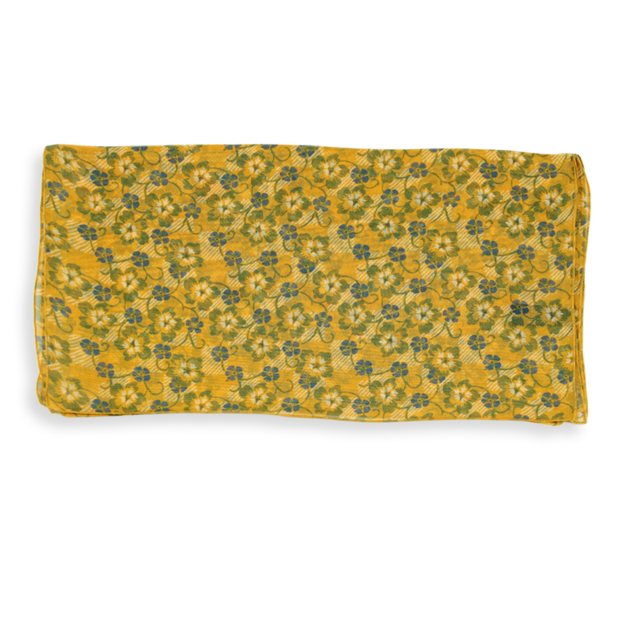 Seidenschal Damen. "Fleurettes", 160 x 30 cm. LA FABRIQUE d'écharpe, 100% Seide – Bild 2