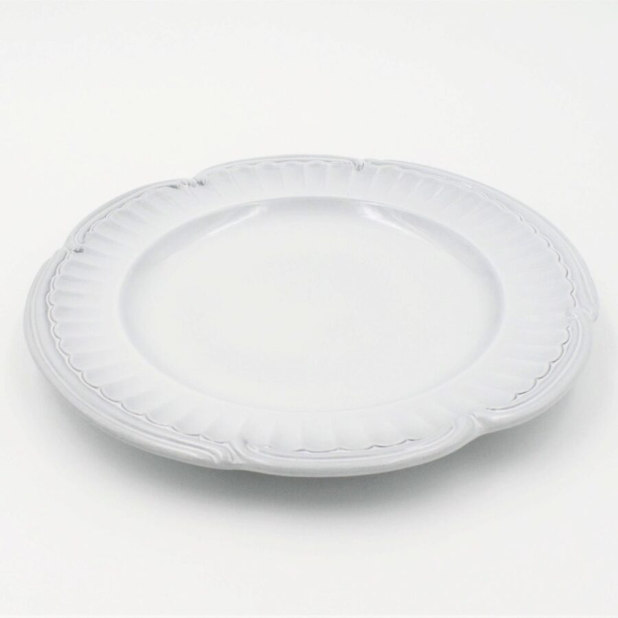 Teller "Beyerlé", 26,5cm. Weißes Geschirr von Niderviller. – Bild 2