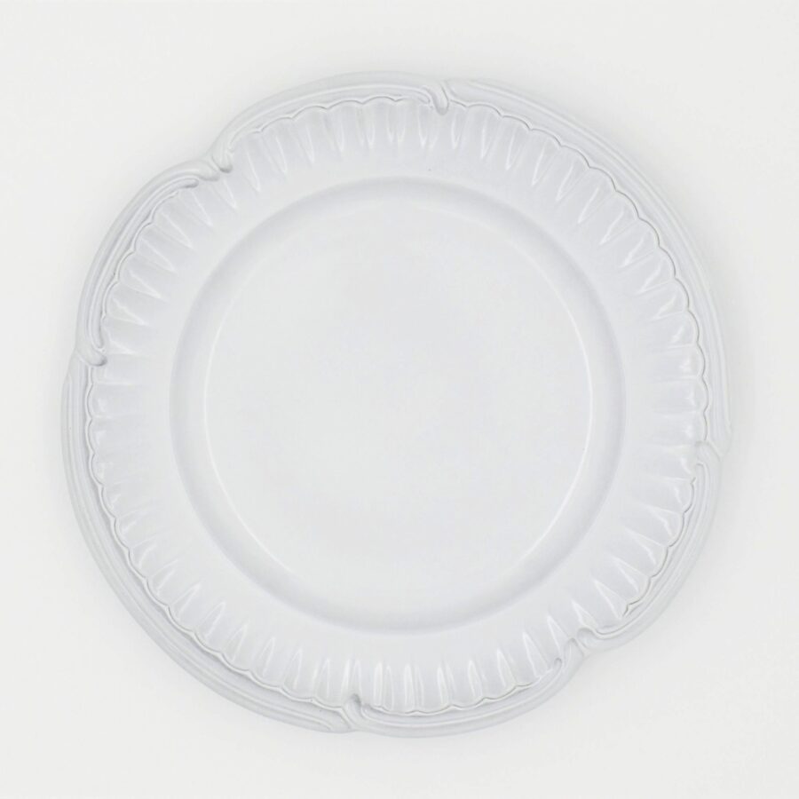 Teller "Beyerlé", 26,5cm. Weißes Geschirr von Niderviller.