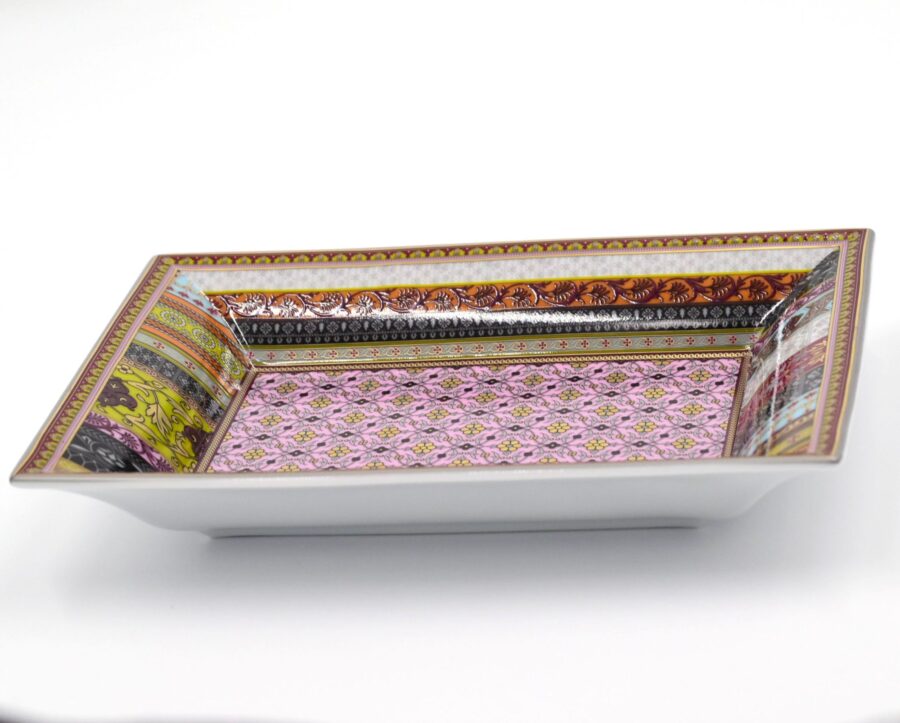 Deko-Schale "Ispahan", 16 x 12 cm. Deshoulières. Porzellan, Gold, Platin – Bild 2