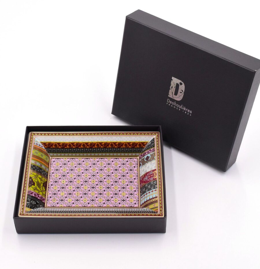 Deko-Schale "Ispahan", 16 x 12 cm. Deshoulières. Porzellan, Gold, Platin – Bild 3