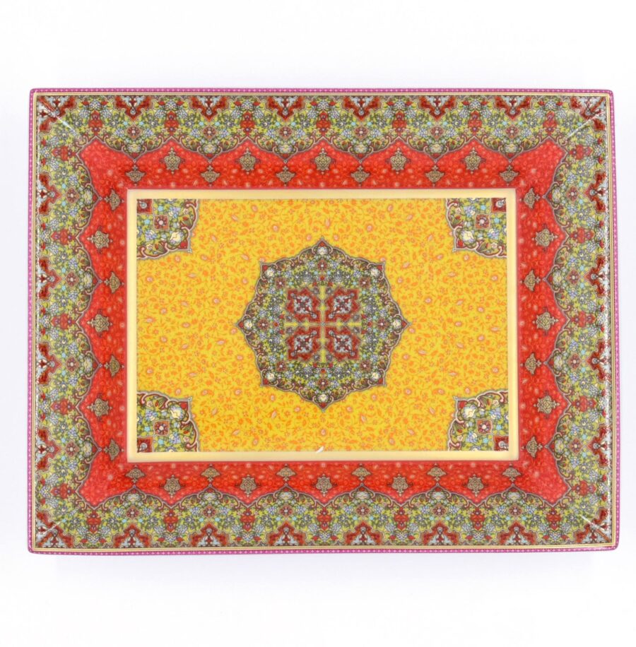 Deko-Schale "Dhara", 16 x 12 cm. Deshoulières. Porzellan, Gold