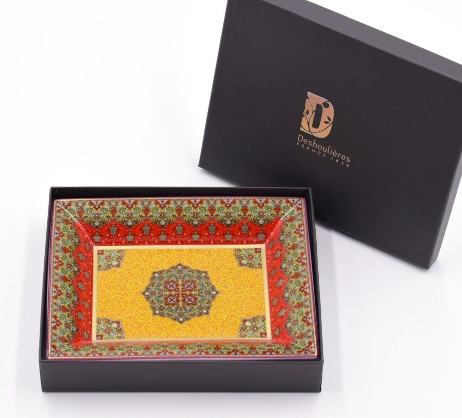 Deko-Schale "Dhara", 16 x 12 cm. Deshoulières. Porzellan, Gold – Bild 3