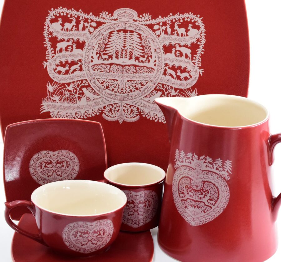 Frühstückstasse mit Untertasse "Mégève" von Niderviller – Bild 4