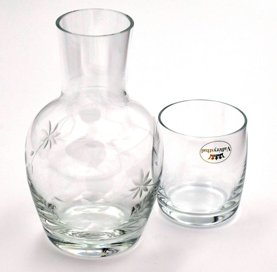 Karaffe mit Glas "Serviteur de nuit", mundgeblasen – Bild 2