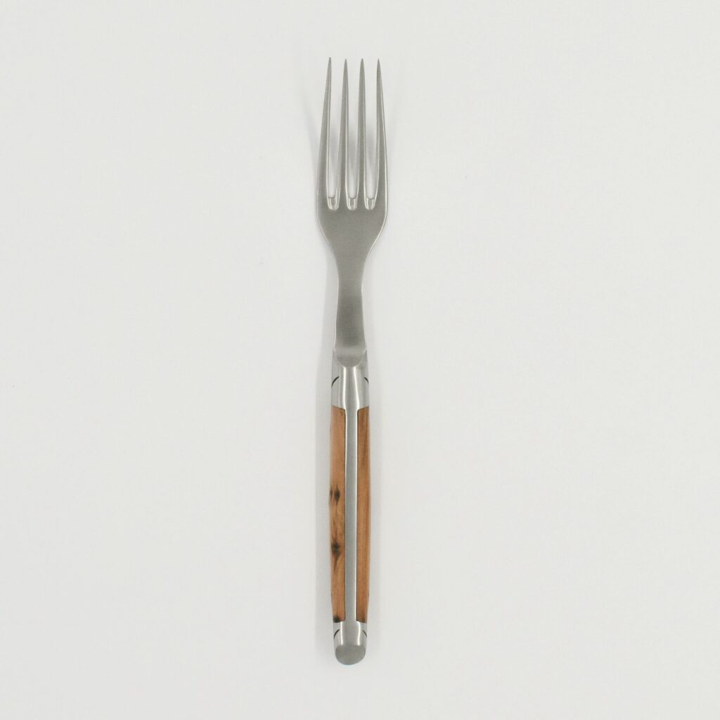 Steakgabel "Le Thiers Avantage", 22 cm. Goyon-Chazeau, Griff Wacholderholz, matt
