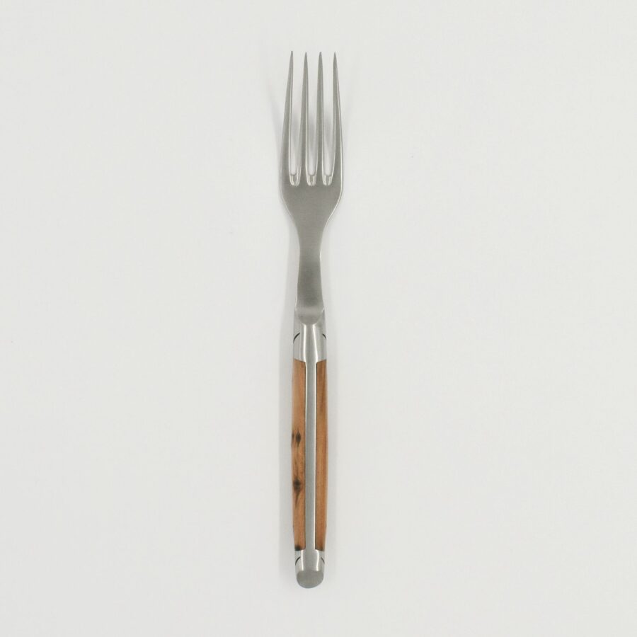 Steakgabel "Le Thiers Avantage", 22 cm. Goyon-Chazeau, Griff Wacholderholz, matt