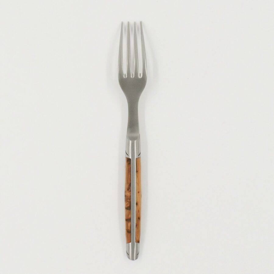 Steakgabel "Le Thiers Avantage", 22 cm. Goyon-Chazeau, Griff Wacholderholz, matt – Bild 3