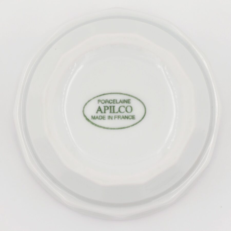 Mokkatasse Apilco Flora, 10cl. Weiß, Goldrand – Bild 2