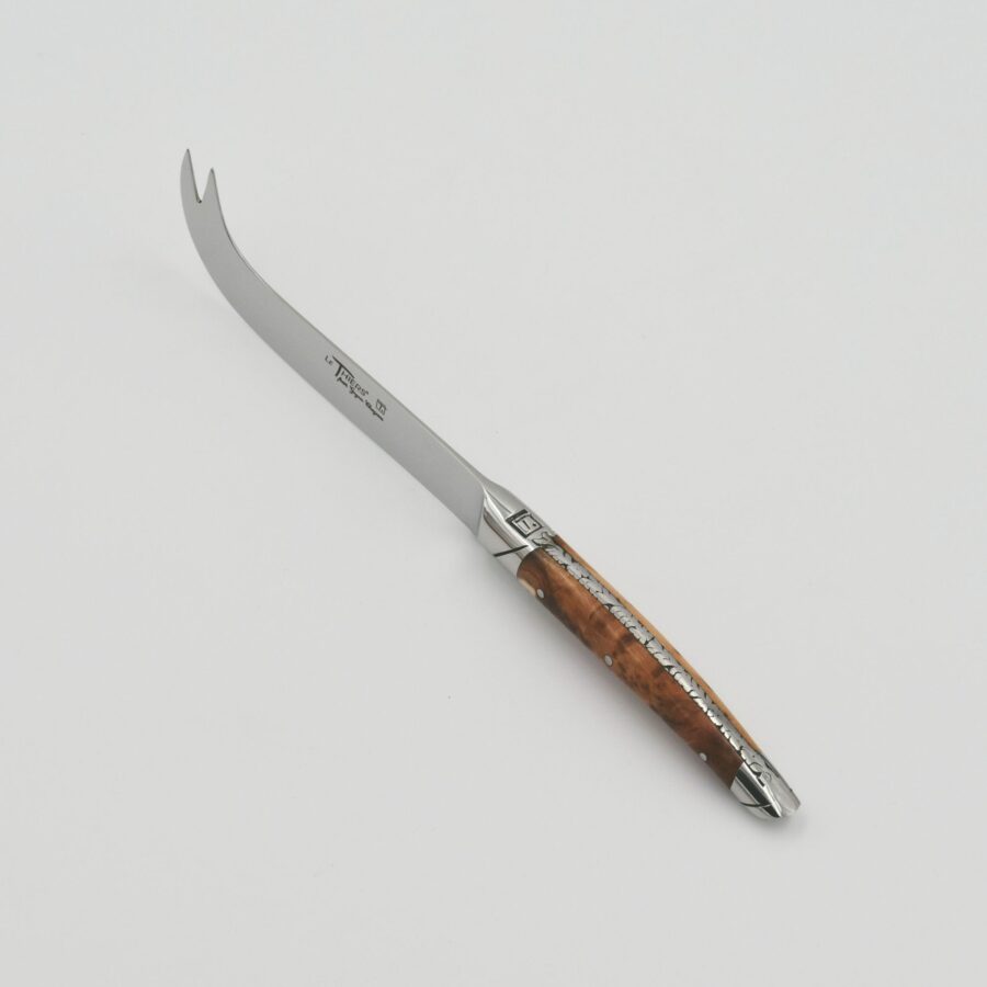 Käsemesser "Prestige", 24 cm. Goyon-Chazeau, Griff Wacholderholz, glänzend, in Holzbox – Bild 2