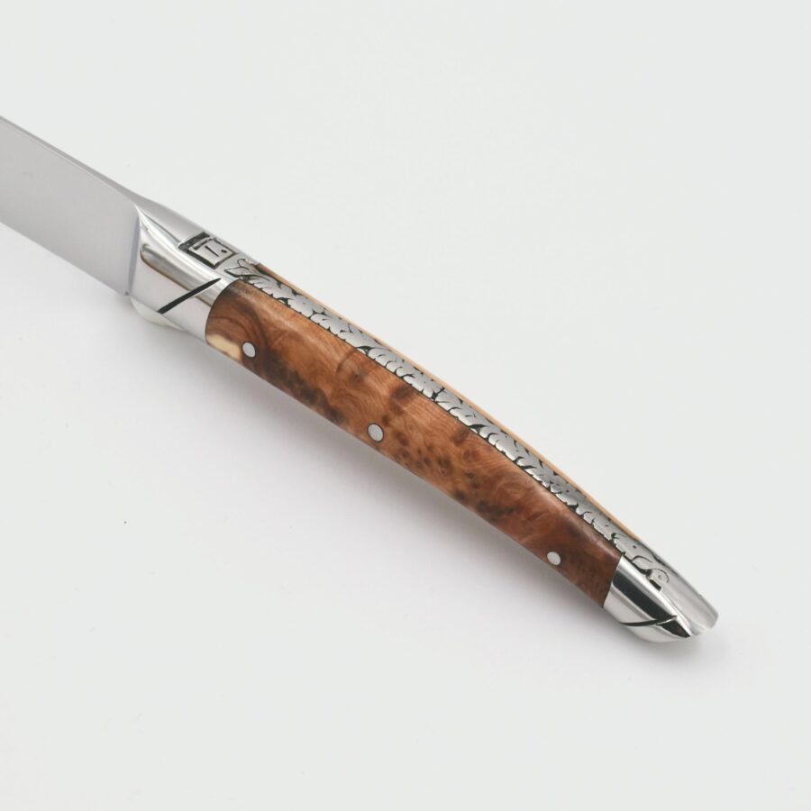 Käsemesser "Prestige", 24 cm. Goyon-Chazeau, Griff Wacholderholz, glänzend, in Holzbox – Bild 3