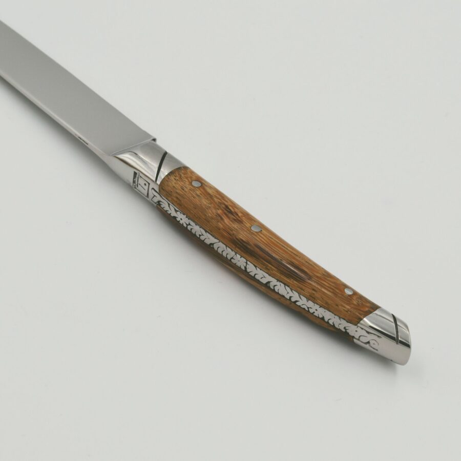 Käsemesser "Prestige", 24 cm. Goyon-Chazeau, Griff Schlangenholz, glänzend, in Holzbox – Bild 4