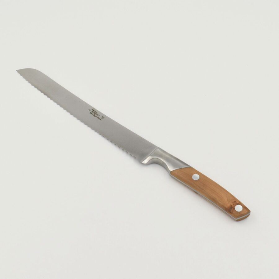 Brotmesser "Le Thiers", 36,5 cm. Goyon-Chazeau, Griff Wacholderholz, matt, in Geschenkkarton