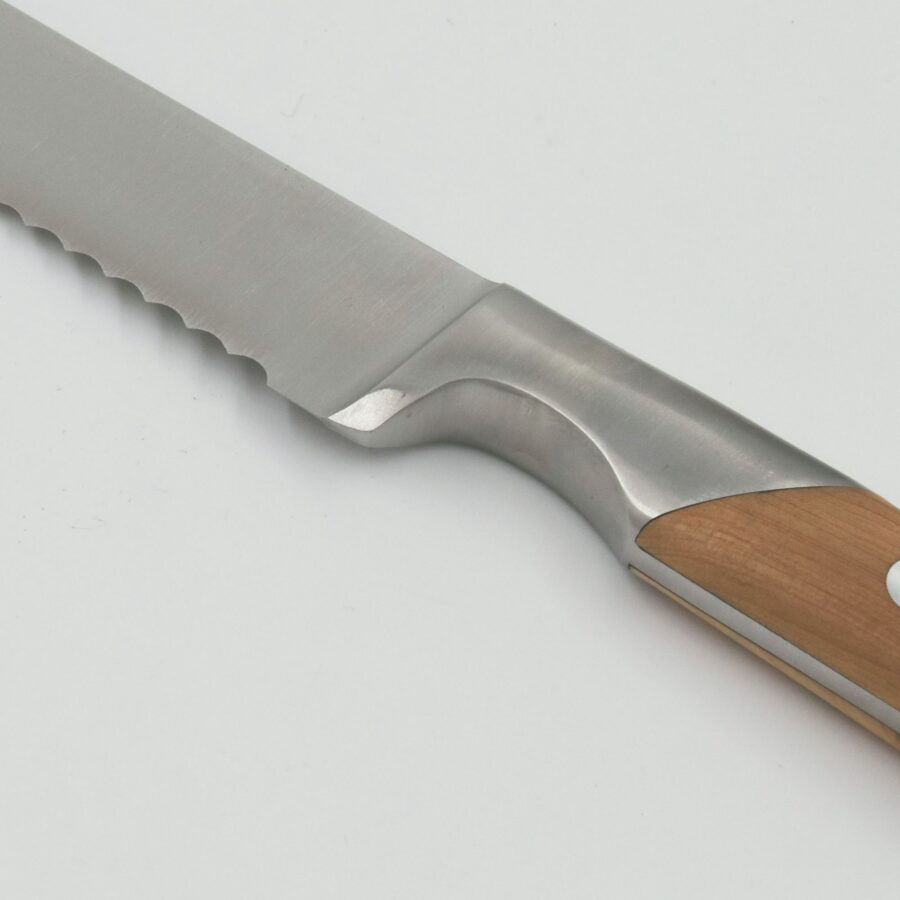 Brotmesser "Le Thiers", 36,5 cm. Goyon-Chazeau, Griff Wacholderholz, matt, in Geschenkkarton – Bild 3