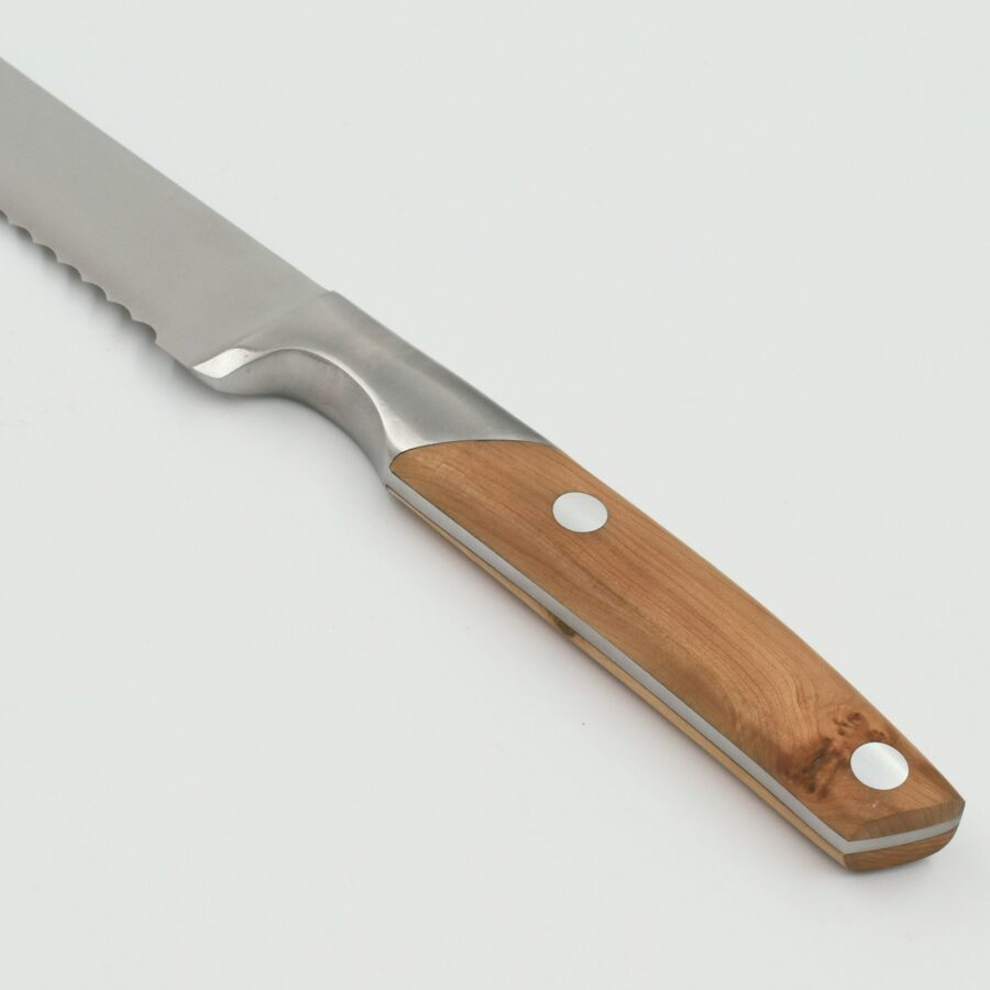Brotmesser "Le Thiers", 36,5 cm. Goyon-Chazeau, Griff Wacholderholz, matt, in Geschenkkarton – Bild 4