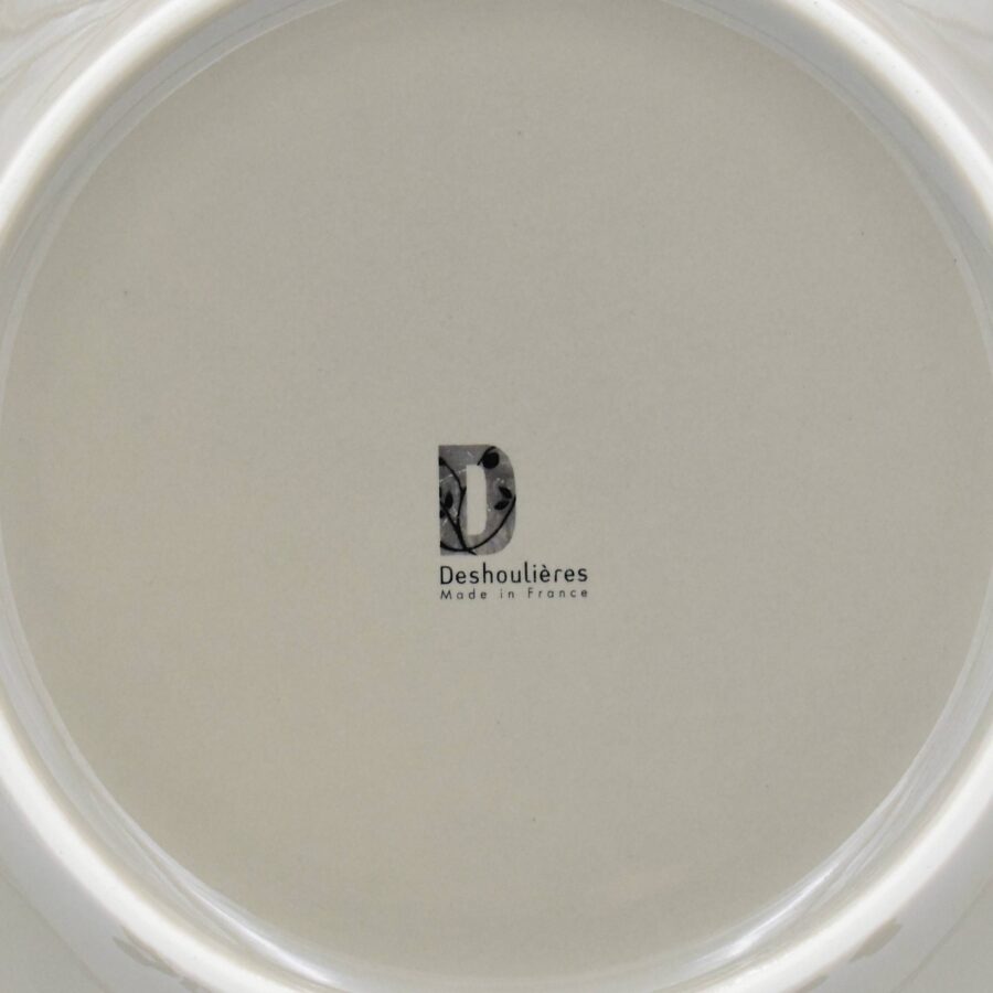 Teller passend zu Apilco Flora, 21cm. Grau, ohne Platinrand – Bild 4