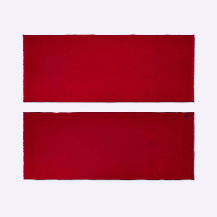Stola "Palma grenat", 200 x 70 cm. Petrusse, 65% Wolle, 35% Seide – Bild 2