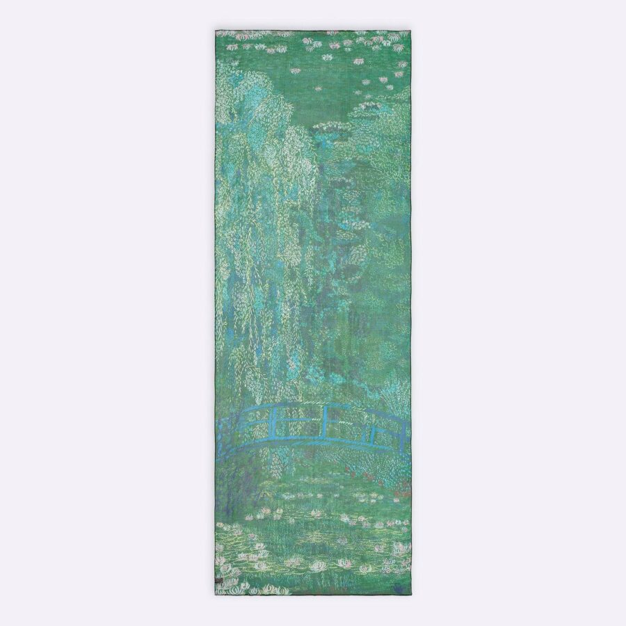 Seidenschal Damen "Harmonie verte", 180 x 60 cm. Petrusse, 100% Seide – Bild 2