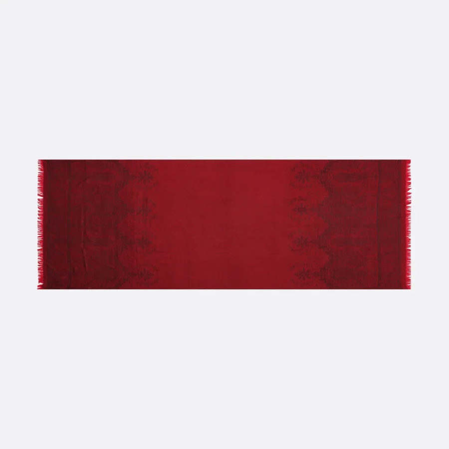 Stola "Palma Rouge Bourgogne", 200 x 70 cm. Petrusse, 65% Wolle, 35% Seide – Bild 3