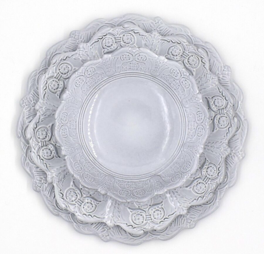 Platzteller "Berain" (32 cm). Weißes Geschirr von Niderviller – Bild 3