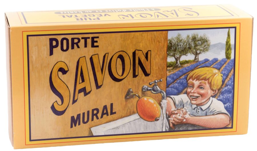 Seifenhalter Messing „Savon Rotatif“ inkl. Seife, 260 g. La Savonnerie de Nyons, Duft „Fleur de Coton“ – Bild 3