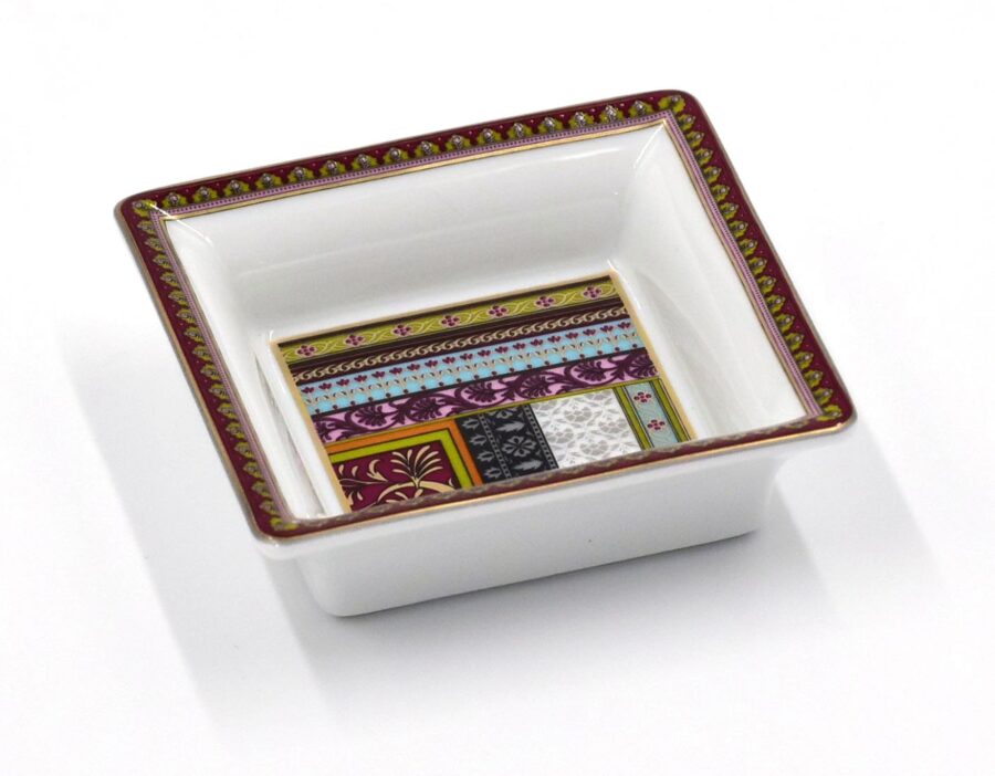 Deko-Schale "Ispahan", 8 x 8 cm. Deshoulières. Porzellan, Gold, Platin – Bild 2