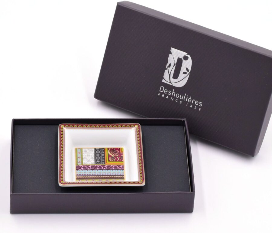 Deko-Schale "Ispahan", 8 x 8 cm. Deshoulières. Porzellan, Gold, Platin – Bild 3