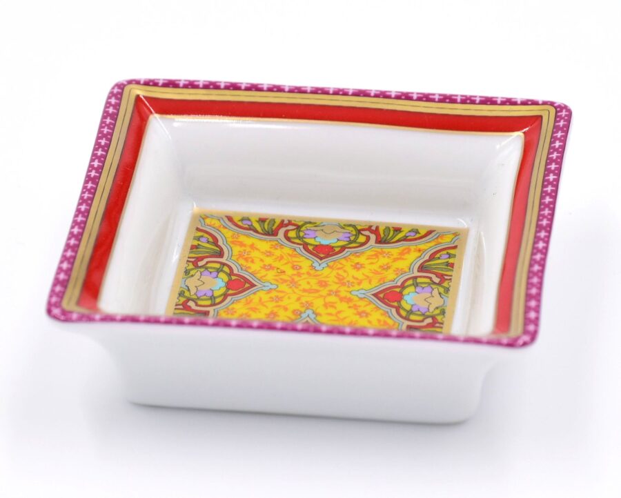 Deko-Schale "Dhara", 8 x 8 cm. Deshoulières. Porzellan, Gold – Bild 2