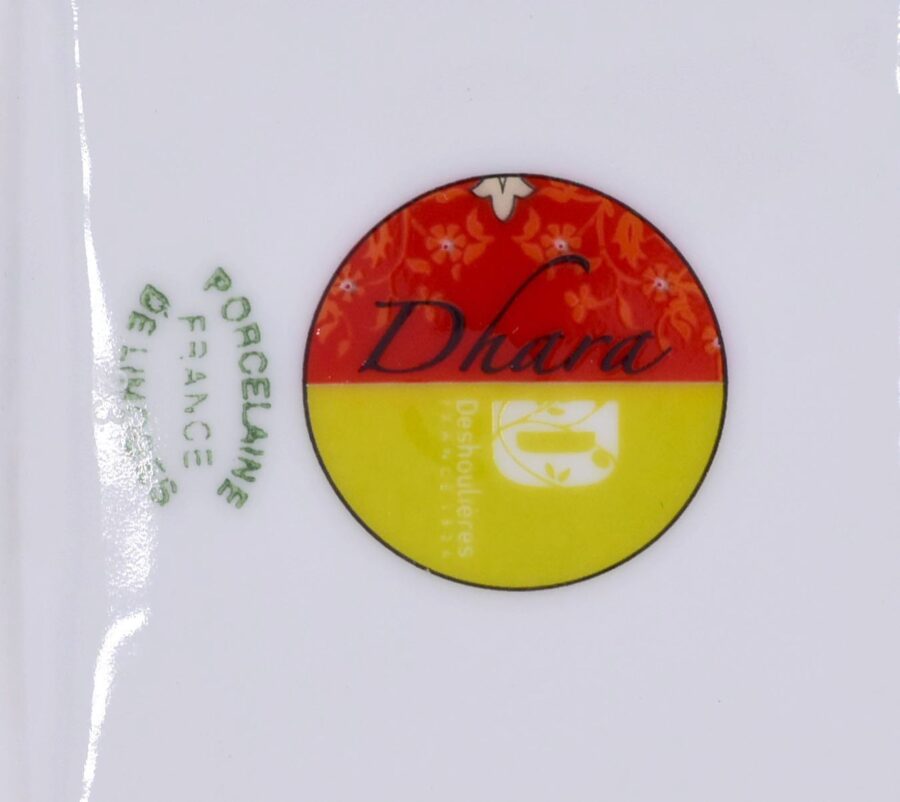 Deko-Schale "Dhara", 8 x 8 cm. Deshoulières. Porzellan, Gold – Bild 4