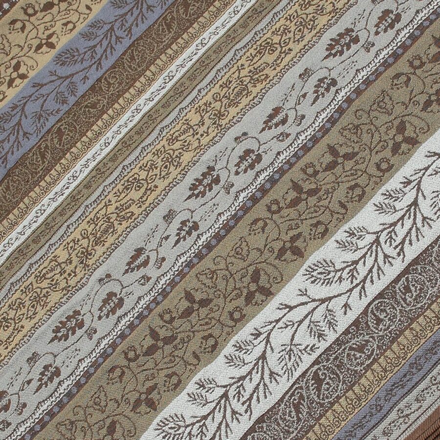 Seiden Merinoschal Damen "Romain Beige", 195 x 50 cm. LA FABRIQUE d'écharpe, 50% Merino, 30% Baumwolle, 20% Seide – Bild 3