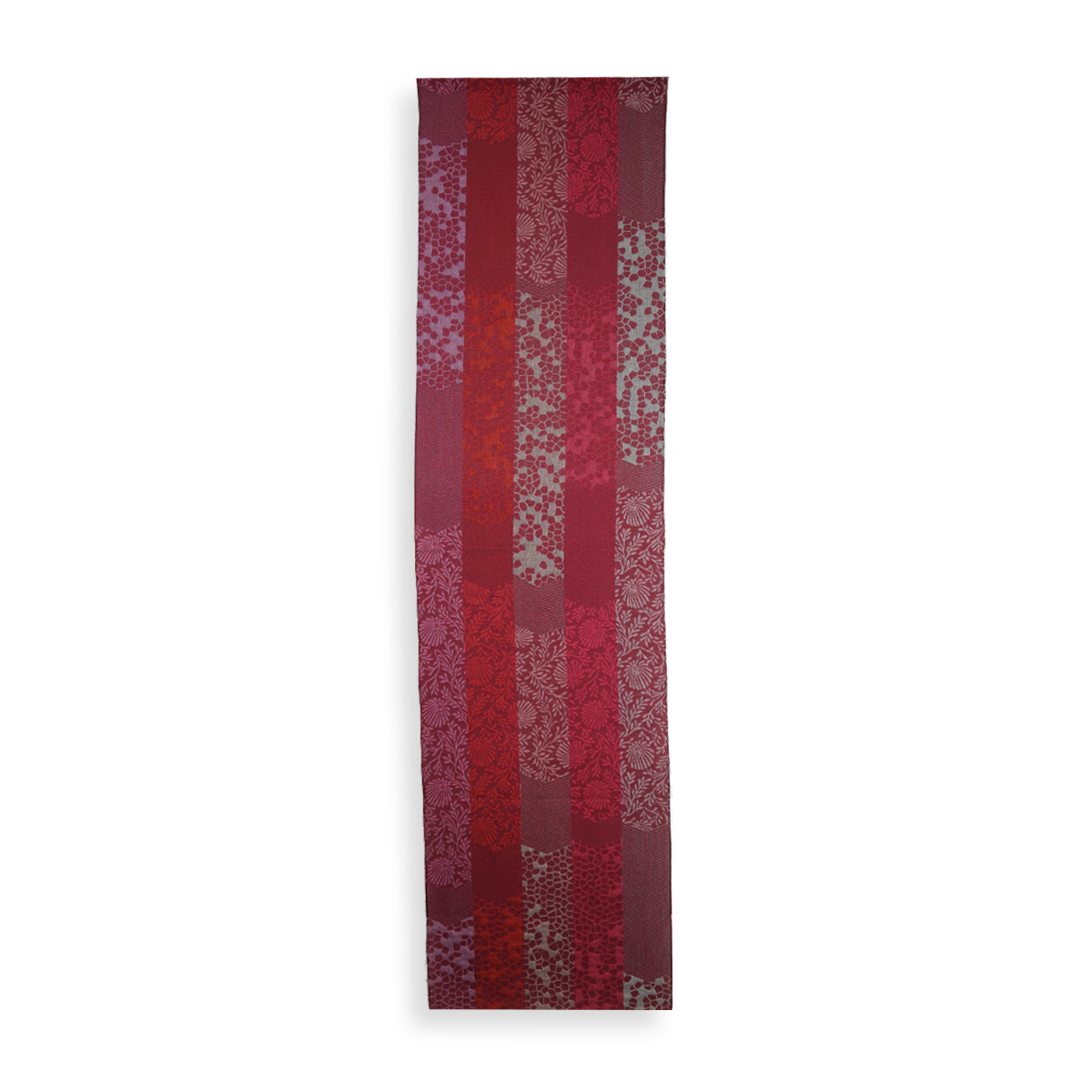 Seiden Merinoschal Damen. "Charme Rot", 195 x 45 cm. LA FABRIQUE d'écharpe, Merino, Baumwolle, Seide – Bild 5