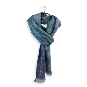 Seiden Baumwollschal Damen. "Mumbai", 190 x 50 cm. LA FABRIQUE d'écharpe, 70% Baumwolle, 30% Seide