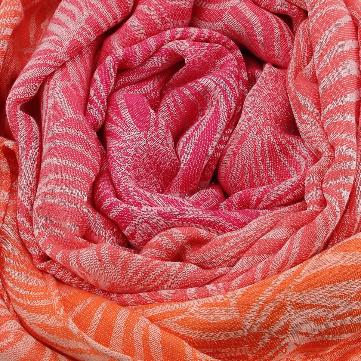 Baumwollschal Damen. "Summer Pink", 190 x 85 cm. LA FABRIQUE d'écharpe, 60% Baumwolle, 40% Modal – Bild 2