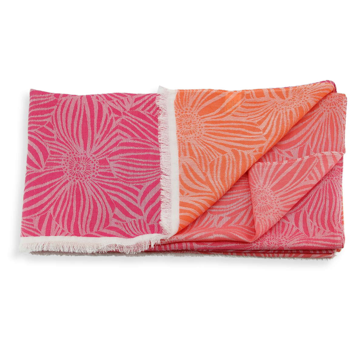 Baumwollschal Damen. "Summer Pink", 190 x 85 cm. LA FABRIQUE d'écharpe, 60% Baumwolle, 40% Modal – Bild 3