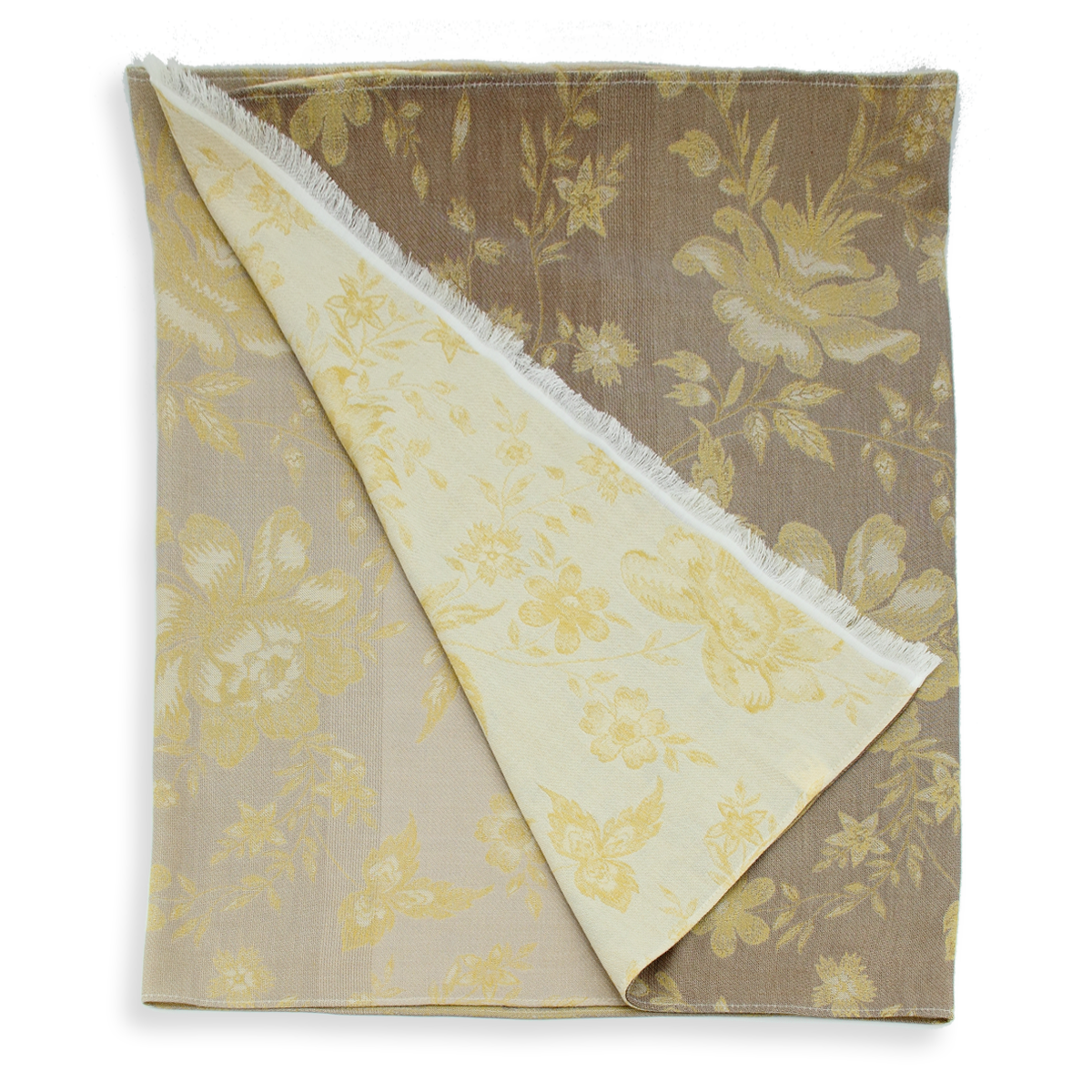 Baumwollschal Damen. "Versailles Gelb", 160 x 55 cm. LA FABRIQUE d'écharpe. Baumwolle, Modal, Leinen – Bild 6